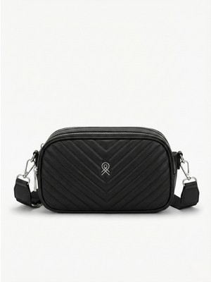 ÜçKol Ticaret Terra Model V Desenli Kalın Askılı Çapraz Kadın Çantası