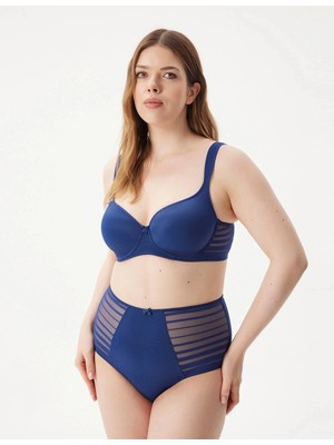 Be Curvy Aster Büyük Beden Omuz Korumalı Sütyen Siyah Yumuşak Dokulu Konforlu Tasarım