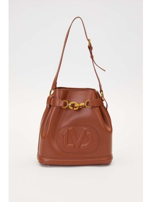 Levidor Camel Büzgü Detaylı Omuz Çantası