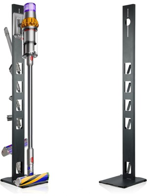 FORMVİA Dyson Uyumlu Dikey Süpürge Standı Siyah Renk Dyson V15 - V12 - V11 - V10 - V8 Tüm şarjlı süpürge Modelleri ile Uyumlu