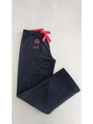 Mixdore Kadın Kadife  Boru Paça Rahat Kesim Pijama Alt