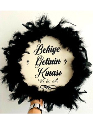 Buffer Siyah Tüylü Gelin Tefi 22 cm