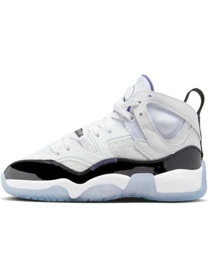 Nike Jordan Jumpman Two Trey Leather Unisex Basketball Shoes Hakiki Deri Basketbol Ayakkabısı Beyaz