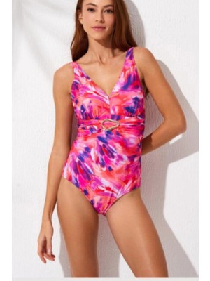 Pierre Cardin Stella Kemer Detaylı V Yaka Korseli Ayarlanabilir Omuz Askılı Pedli Büzgülü Konforlu