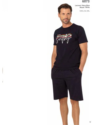 Pierre Cardin Erkek Yazlık Yeni Sezon Pamuklu Günlük Şort Takım 6073