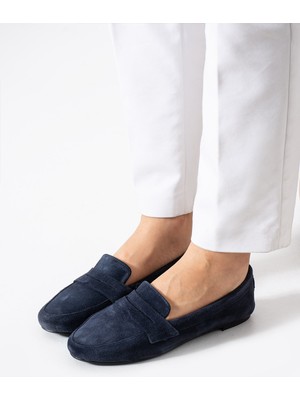 Bufu Siena Gerçek Süet, Deri Loafer, Modern, Rahat ve Şık Kadın Loafer Hakiki Deri Ayakkabı