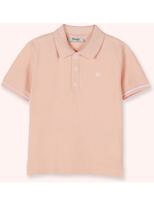 Panço Erkek Bebek Somon Polo Yaka Tişört