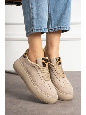 Bufu Guma Süet Kadın Sneaker Spor Ayakkabı