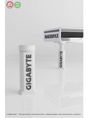 Ekran Kartı Destek Aparatı, Güçlendirilmiş Seri Gigabyte Beyaz, Anti Gpu-Sag