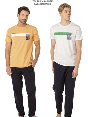 Pierre Cardin Lisanslı Erkek %100 Pamuklu Kısa Kollu Bisiklet Yaka ve Cepli Takım