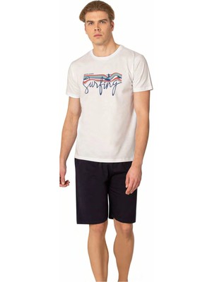 Pierre Cardin Erkek Yazlık Yeni Sezon Pamuklu Günlük Şort Takım  6073