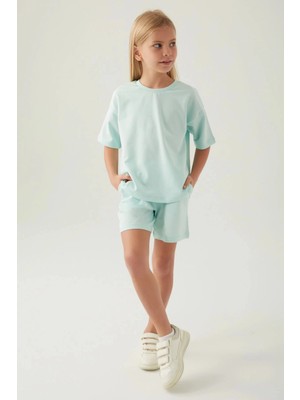 RolyPoly Kız Çocuk Yeşil Şort Takım