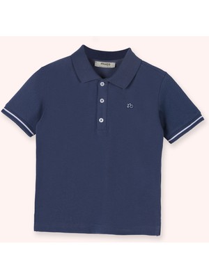 Panço Erkek Bebek Lacivert Polo Yaka Tişört