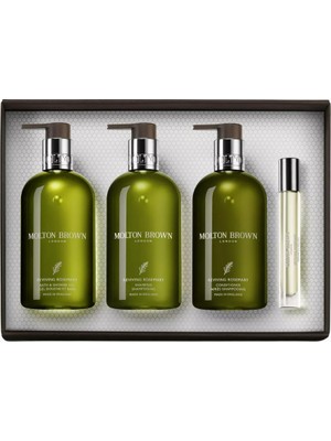 Molton Brown Canlandırıcı Biberiye Ultimate Spa Seti, Duş Jeli, Şampuan ve Saç Kremi