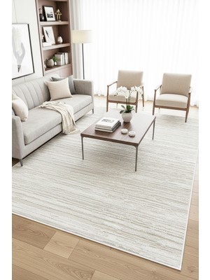 Lines Modern Dokuma Halı Salon Oturma Odası Mutfak Halısı Sık Dokulu Kalın Halı