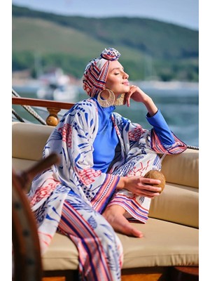 Dorelux Yakamoz Desenli Tesettür Mayo DLX-24607