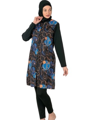 Çamaşır Kenti Fantasy 3440 Bayan Desenli Tesettür Mayo