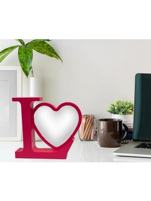 Skygo Love Kalpli Fotaraflı  Ledli Işıklı Sihirli Ayna