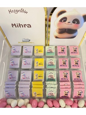 Muito Isme Özel Kız Bebek Sütlü Madlen 96 Adet - Tepsi Sunum İçin