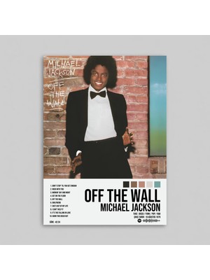 Orendart Michael Jackson - Off The Wall Albüm Spotify Çerçeveli - Çerçevesiz Poster Tablo