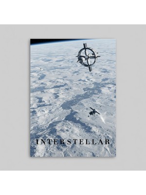 Orendart Interstellar Yıldızlararası Movie Film Çerçeveli - Çerçevesiz Poster Tablo Dekorasyon Tablo