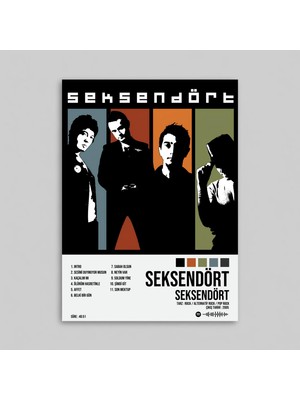 Orendart Seksendört - Seksendört Albüm Spotify Çerçeveli - Çerçevesiz Poster Tablo