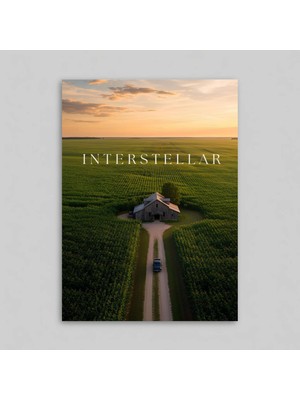 Orendart Interstellar Yıldızlararası Movie Film Çerçeveli - Çerçevesiz Poster Tablo Dekorasyon Tablo