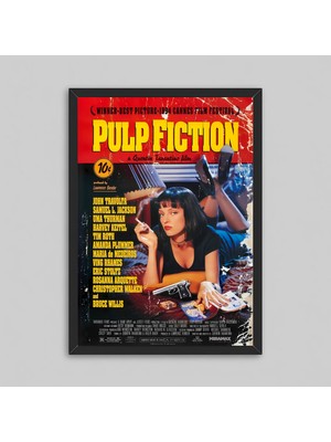 Orendart Pulp Fiction Movie Film Çerçeveli - Çerçevesiz Poster Tablo Dekorasyon Tablo