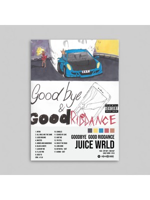 Orendart Juice Wrld - Goodbye Good Riddance Albüm Spotify Çerçeveli - Çerçevesiz Poster Tablo