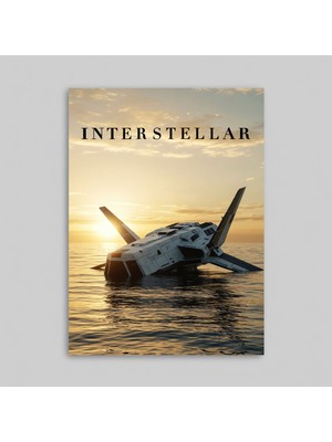 Orendart Interstellar Yıldızlararası Movie Film Çerçeveli - Çerçevesiz Poster Tablo Dekorasyon Tablo