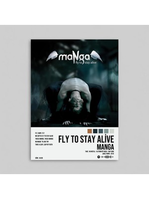 Orendart Manga - Fly To Stay Alive Albüm Spotify Çerçeveli - Çerçevesiz Poster Tablo