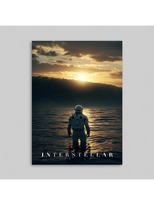 Orendart Interstellar Yıldızlararası Movie Film Çerçeveli - Çerçevesiz Poster Tablo Dekorasyon Tablo