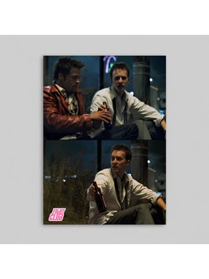 Orendart Fight Club Movie Film Çerçeveli - Çerçevesiz Poster Tablo Dekorasyon Tablo Dövüş Klübü