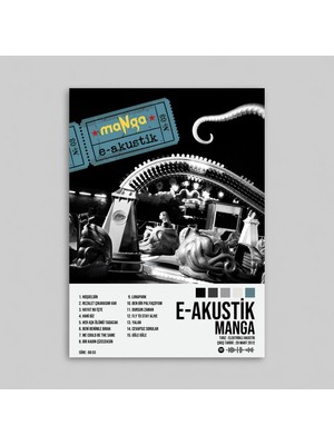 Orendart Manga - E Akustik Albüm Spotify Çerçeveli - Çerçevesiz Poster Tablo