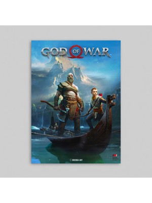 Orendart God Of War 2018 Game Çerçeveli- Çerçevesiz Oyun Poster Tablo