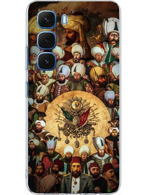 TechTree Infinix Hot 60-60I Uyumlu Osmanlı Padişahları Baskılı Silikon Kılıf