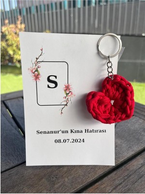 Cenka Detaygrupincili Kalp Desenli Hediyelik Anahtarlık 25 Adet Söz, Nişan, Nikah, Düğün