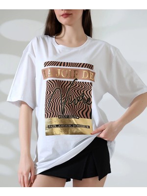 The Kethen Varak Çizgili Oversize Tişört