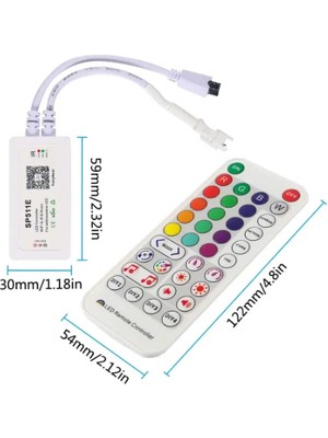 Powerr Led Aydınlatma SP511E Sese ve Müziğe Duyarlı Argb Pixel Magic Ir Kontrol 5-24V