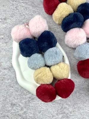 Toka Sepetim Ponponlu Lastik Toka 5 Çift