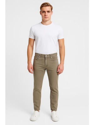Black Wood Erkek Slim Fit Dar Paça Esnek Likralı Denim Jeans Kot Pantolon - 7409