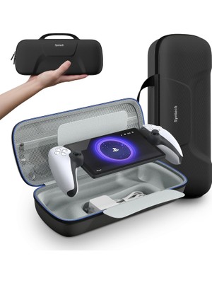 Syntech Ps Portal Uyumlu Taşıma Çantası – Aksesuar Bölmeli, File Cepli, Darbelere Dayanıklı Sert Kılıf, Kadife Iç Yüzeyli Seyahat Çantası