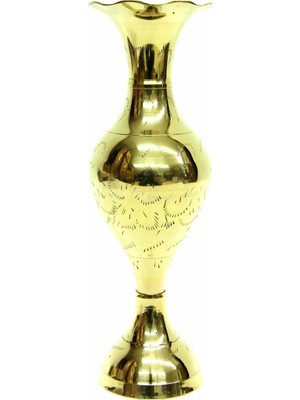 Vazo Desenli Model Tamamı Pirinç Dekoratif Hediyelik