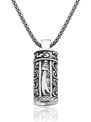 925 Ayar Gümüş Zülfikar Kılıcı Cevşen Gümüş Kolye