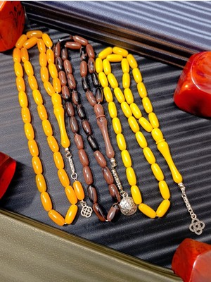 Anemore Collection 3 Adet Toz Kehribar Tesbih Set