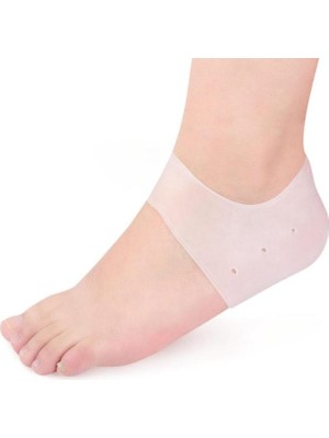 Silikon Topuk Çorabı Beyaz Renk