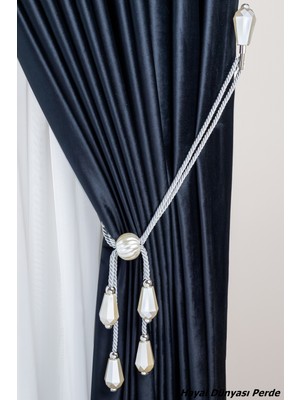 Hayal Dünyası Özel Yapım Dekoratif Inci Perde Bağı Renso Braçol Takım Perde Aksesuarı