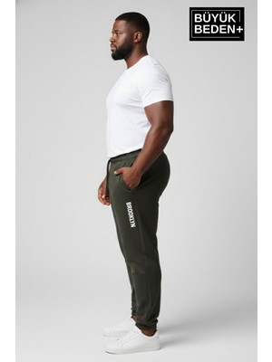Superlife Erkek Büyük Beden Brooklyn Baskılı Paça Lastikli  Jogger Ince Eşofman Altı  SPR26BEA951-2