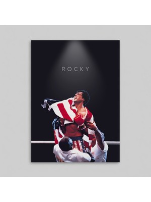 Orendart Rocky Balboa Movie Film Çerçeveli - Çerçevesiz Poster Dekorasyon Tablo
