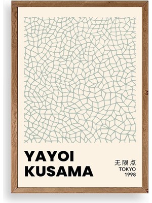 Buffer Yayoi Kusama Ahşap Çerçeveli Tablo